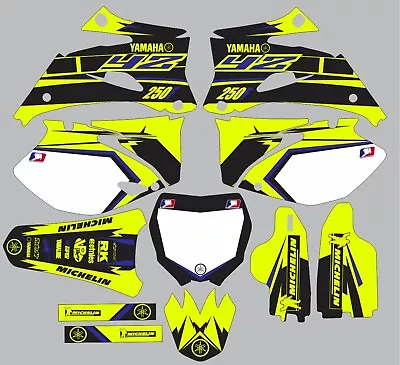 Vibrant Highlighter YAMAHA GRAPHICS  YZ 250F YZ250F 2006 2007 2008 2009 Blue • $95