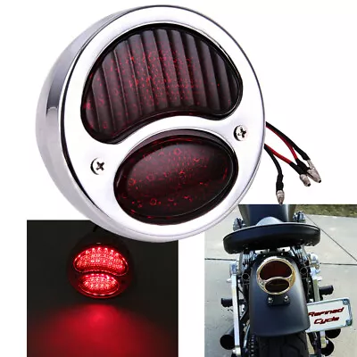 LED Tail Light Duolamp Lamp Red For Ford Model A 1928-1931 Harley Chopper Bobber • $30.97