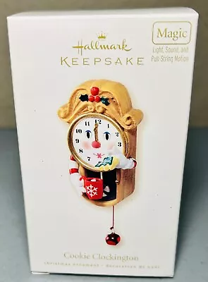 2007 Magic Hallmark Keepsake Ornament Cookie Clockington Ornaments Light Motion • $16.19