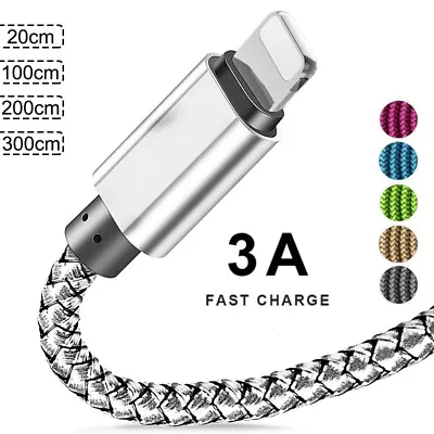 Heavy Duty USB Fast Charging Charger Cable For IPhone 14 13 12 11 7 8 IPad Cord • $8.56