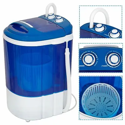 Compact Mini Laundry Washing Machine Portable Washer And Spinner Drain Pump Hose • $61.58
