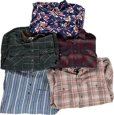 Men’s Shirt Lot Large Bundle 5 Flannel • $45