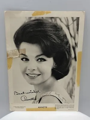 Annette Funicello Official Walt Disney Postcard Signed • $19.99