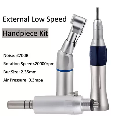 NSK Style Dental Low Speed Handpiece Contra Angle Straight Cone Air Motor 4Hole • $16.99