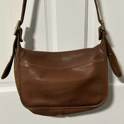 VTG Coach E05Q 9951 Crossbody Bag Brown Leather • $14.99