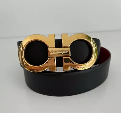 Salvatore Ferragamo Reversible Gancini Belt  Size 90 Perfect Condition! • $325