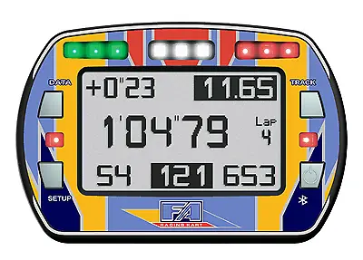 Fa Alonso Style Gel Sticker For Alfano Pro Iii Evo Lap Timer - Karting • $31.39