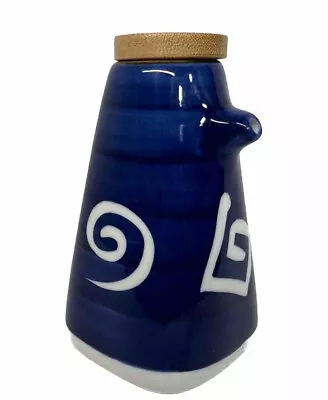 Japanese Style Liquid Condiment Sauce Bottle Blue White • $7.99