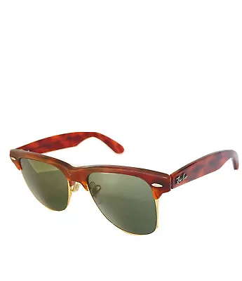 Vintage B&l Ray Ban Wayfarer Max Tortoise New Old Stock Green Lenses Sunglasses • $375