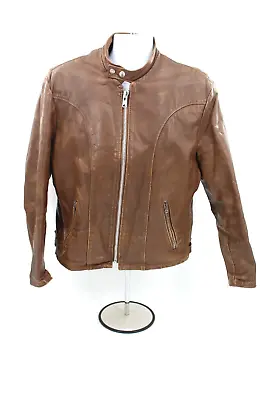$699.95 • Buy VTG SCHOTT LEATHER JACKET EASY CYCLE RIDER PERFECTO Cafe Racer Motorcycle Biker