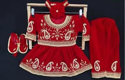 Brand New Nepali Pasni Outfit For Girl - Red Weaning Outfits • £61.99