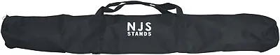 NJS Microphone Stand Bag Black Heavy Duty Nylon Storage Carry Bag With Strap • £7.99