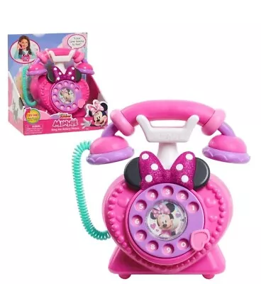 Disney Minnie Mouse Pink Telephone Happy Helpers Talking Toy Works • $19.70