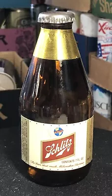 Vintage SCHLITZ 7oz ~STUBBY~ Beer Bottle Schlitz Brewing Milwaukee Wisc • $11.95