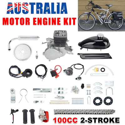 $174.95 • Buy 100CC Motorised Bike Kit Petrol 2 Stroke Motor Engine Motorized Bicycle Refit OZ