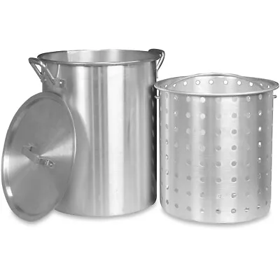 Campfire Stockpot & Basket In Silver 30 L • $109.90