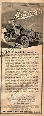 1911 Mitchell Five Passenger Touring Original Ad -- Rare - Racine WI • $11.60