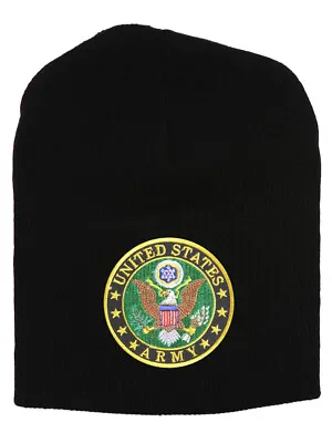 United States Army Seal Black Short Beanie • $8.45