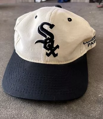 Vintage 1990’s Chicago White Sox Comisky Park Vintage Starter Snapback Hat VTG • $49.95