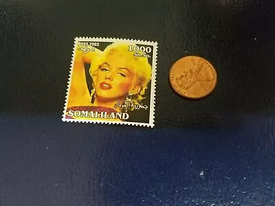 Marilyn Monroe American Actor Somaliland 2002 Perforated Stamp (g) • $4.99