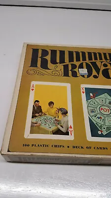 Whitman Rummy Royal Game #4804 Vintage 1965 Mat Chips Cards Box Michigan Rummy • $124.95