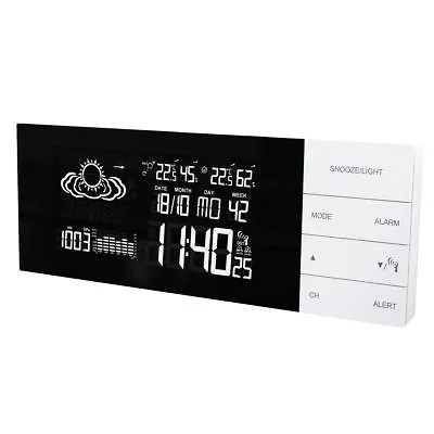 Radio Weather Station Technoline Ws 6870 White Led Radio Watch Thermometer Incl Transmitter • £43.52