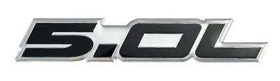 2011-2017 Ford Mustang GT 5.0 F-150 Black & Silver 5.0L Fender Engine Emblem • $10.07