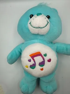 Care Bears Heartsong Bear Plush 2005 Blue Music Notes 12  Stuffed Teddy Toy • $12.99