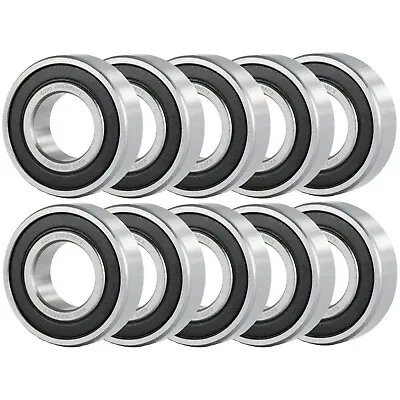 6201 2RS High Quality Ball Bearings Rubber Shields - 12 X 32 X 10 Mm - 10 Pack • $12.99