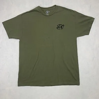 T&C Surf Designs Hawaii T Shirt Mens XL Green Raised On Rice Town & Country • $10.32