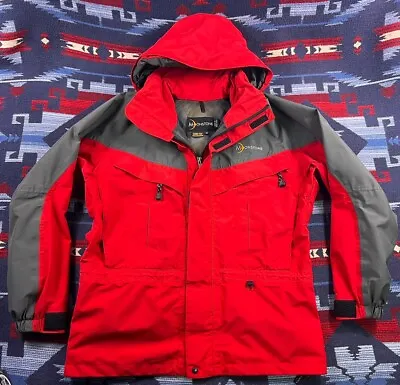 Moonstone Goretex Waterproof Rain Wind Mens Hooded Full Zip Parka Jacket Coat M • $71.99