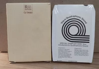 NEW This Is Quadraphonic Sound ROLLS ROYCE Special Sampler Tape EMI UK 8-Track  • $24.99