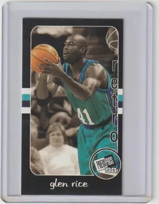 Glen Rice 1998 Press Pass Retro #RT 35 Hornets Heat Lakers • $1.99