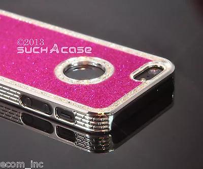 Glitter Bling Case IPhone 5 5S 5G Fashion Pink Diamond Rhinestone Brand New • $14.95