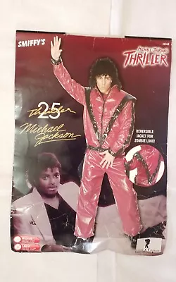 Michael Jackson Thriller Deluxe Reversible Zombie/pop Star Fancy Dress 2 Pc Lrg • £35.95