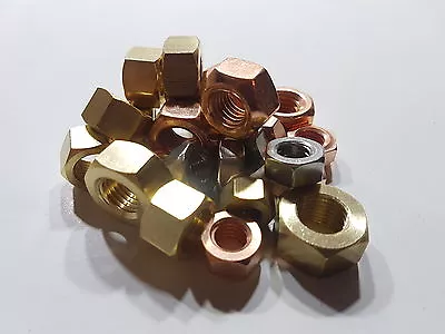 £5.99 • Buy Brass Manifold Nuts Exhaust Copper Locking Ford Escort Essex Pinto Crossflow