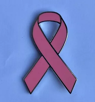 **NEW** Uterine Cancer Awareness Coral Ribbon Enamel Badge / Brooch.Charity. • £2.99