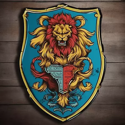 Roaring Lion Crest Sticker Crest Decal Decal For Car Truck Window Bumper • $19.87