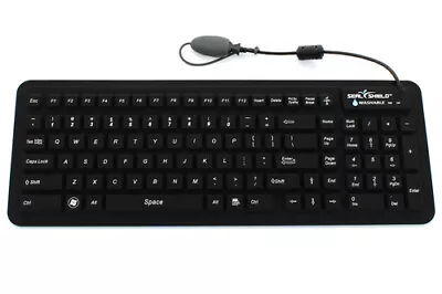 Seal Shield Seal Waterproof USB Backlit Medical Keyboard - Black (Antimicrobial) • $124.99