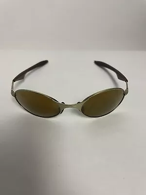 Vintage 1990’s Oakley E Wire Gen 2 Sunglasses Gold Frame Bronze Lenses - Rare • $200