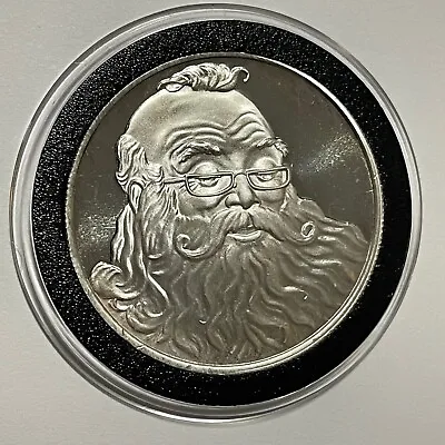 Santa Claus Merry Christmas Holiday Coin 1 Troy Oz .999 Fine Silver Round Gift • $57.50