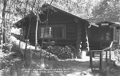 Postcard RPPC 1940s Wisconsin Manitowish Welch's Alpine Lodge Crab 23-12124 • $14.99