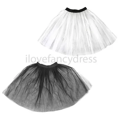 £6.99 • Buy Long Net Underskirt Tutu 1950's Rock N Roll Fancy Dress Costume Accessory Netted