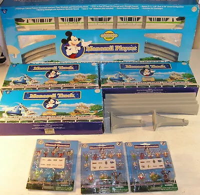 Disney World Monorail Playset W/ EXTRA Track Figures Runs & No Remote Required • $275