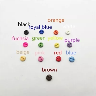 1000pcs Mini Round Tiny Buttons Sewing Doll Clothes Button DIY Craft Sewing Acce • $13.68