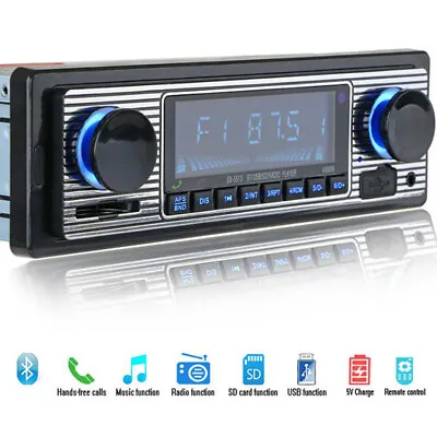 Bluetooth Retro Car Radio MP3 Player Stereo USB AUX Classic Car Stereo-Audio* FT • $32.70