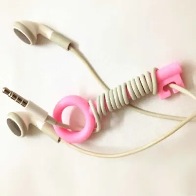 £0.99 • Buy 1 X Key Earphone Wire Tidy Wrap Holder Organiser String Plastic Toy