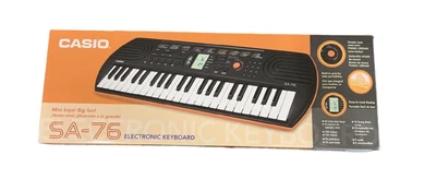 $49.95 • Buy NEW Casio SA-76 44-Key Mini Keyboard 100 Tones, 50 Rhythms & Built-in Speakers