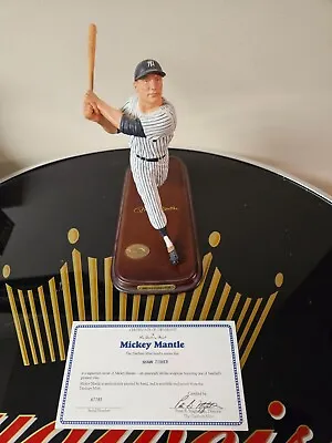 Mickey Mantle New York Yankees Danbury Mint Figure Statue W/COA • $119.99
