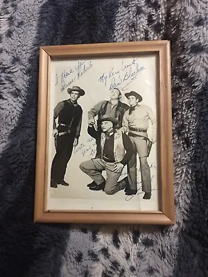 VINTAGE BONANZA SIGNED 5 X 7. PICTURE IN Frame • $299